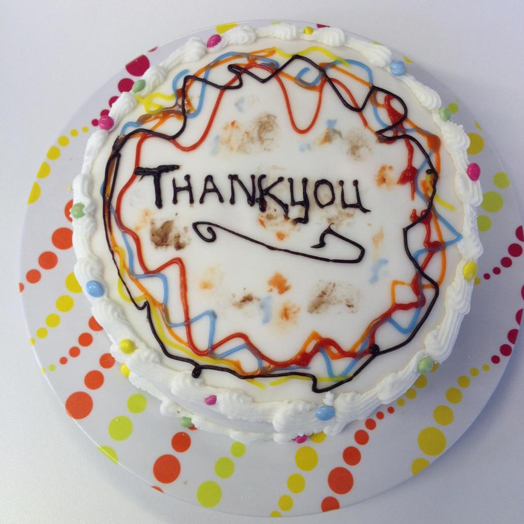janem7's tweet photo. Sad to see our Year 11 students go but will thoroughly enjoy the cake they baked for us http://t.co/WTZGuXPsMw