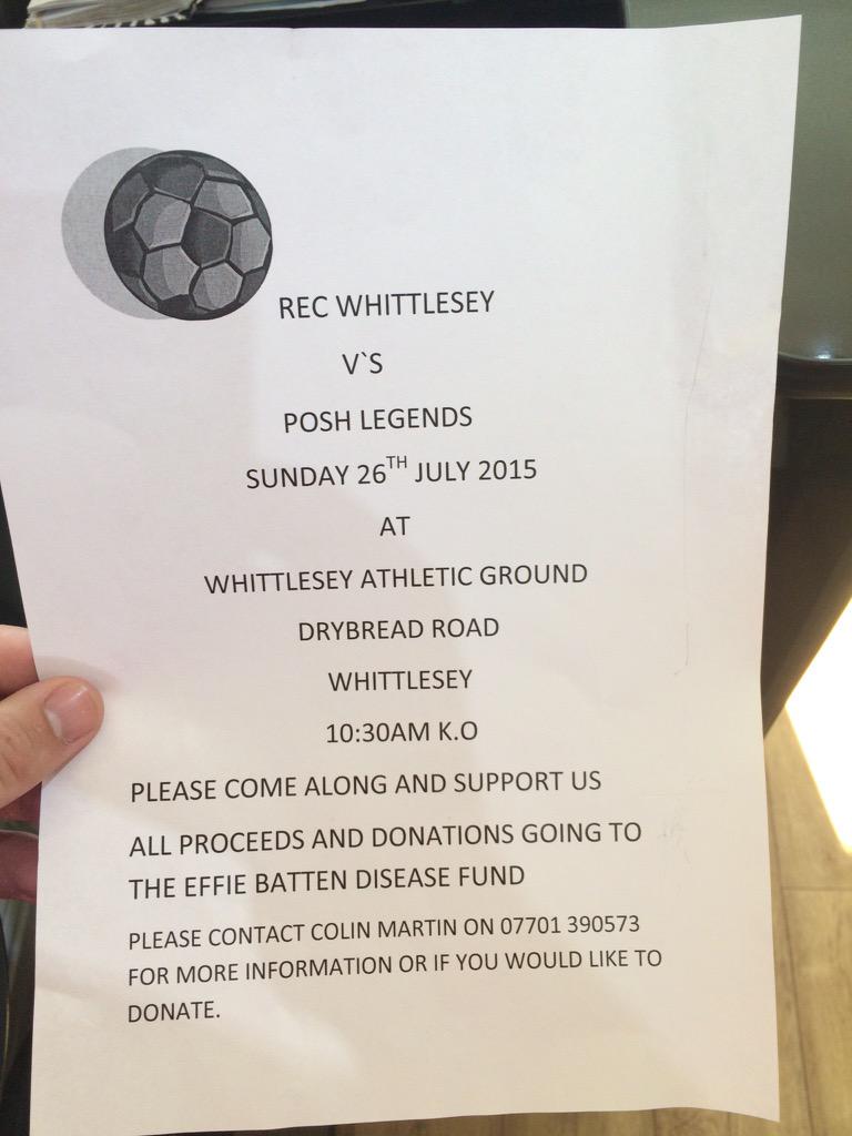Support this local Charity Match with <a href="/WhittleseyAthFC/">Whittlesey Athletic</a>