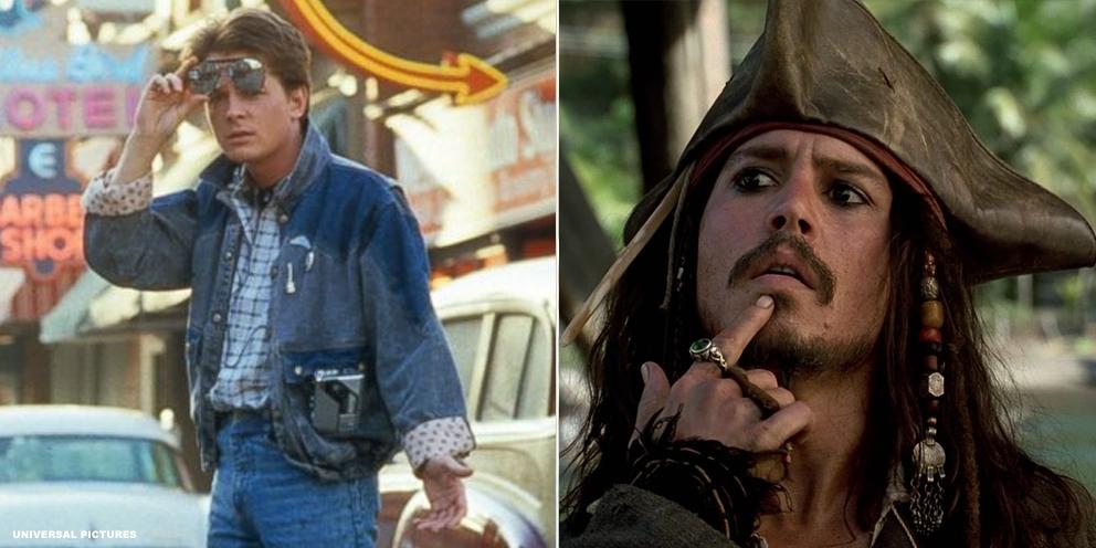 Happy Birthday to Marty McFly and Jack Sparrow!

Michael J. Fox (54) and Johnny Depp (52) are both celebrating today! 