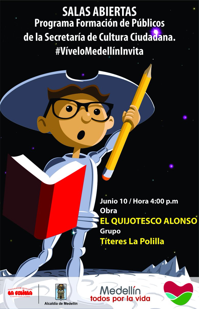 Mañana en nuestro Teatro <a href="/lapolillamed/">La Polilla</a>  no te quedes sin ver "El Quijotesco Alonso". ¡Una obra para grandes y chicos!