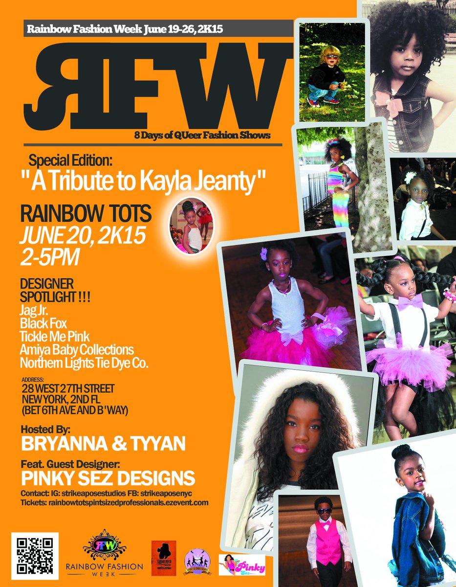 StrikeAPoseNYC's tweet photo. @Rfashionweek - RAINBOWBOW TOTS http://t.co/KXple4p7lH #RFW2015 #RainbowFashionWeek2015 #StrikeAPoseNYC 718-433-8653 http://t.co/ZIdbboAh3k
