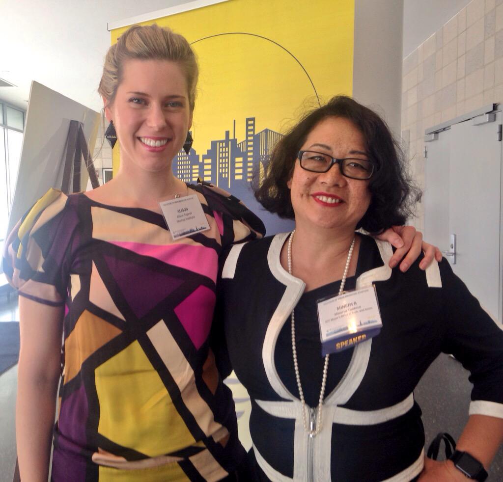 StartupInstNYC's tweet photo. On a mission to make #NYC #1 in #tech!  Great chat w/ panelist Minerva Tantoco, CTO of NYC today #FoUI2015 http://t.co/wnpD70rmik
