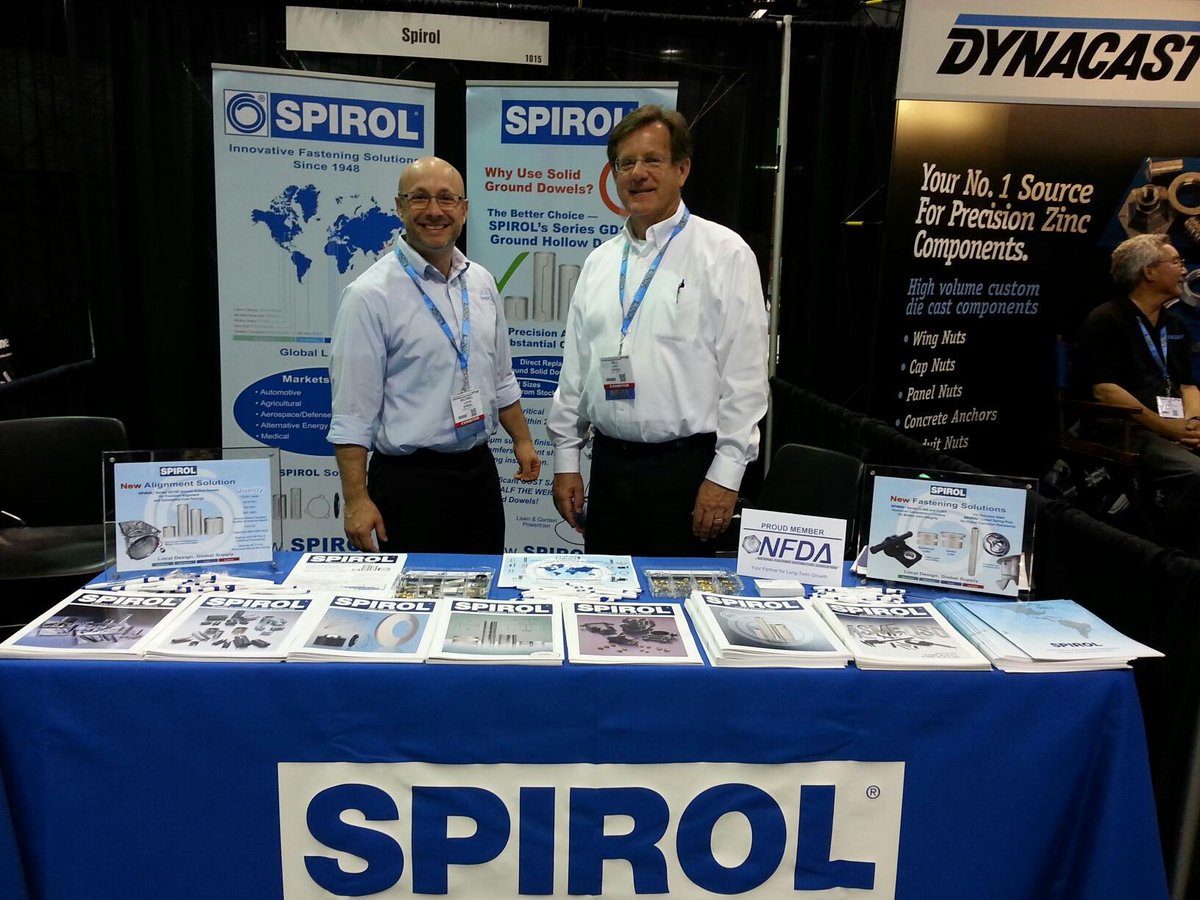SPIROLIntCorp's tweet image. #SPIROL Booth #1015 today at #FastenerTech15!