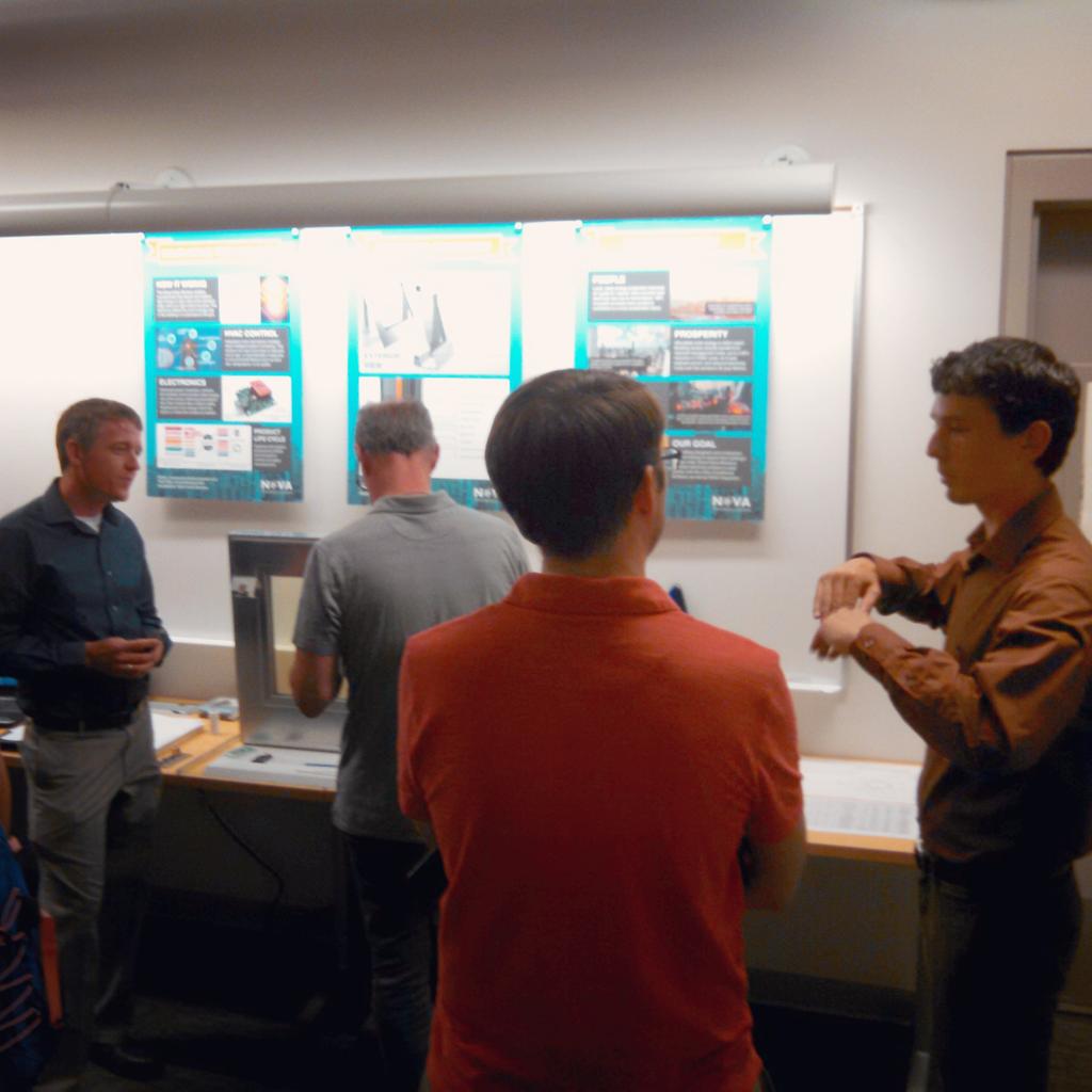 SolarWindowTech's tweet image. Senior project day! Jim and Adam presenting the #smartsolarwindow to #electronics professionals #goodluck #innovation