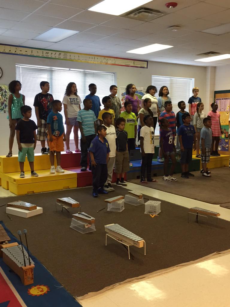 5th grade celebration tomorrow, practicing their song, 6/10/15 10 am, missing them already! <a href="/DurhamPublicSch/">Durham Public Schools</a>