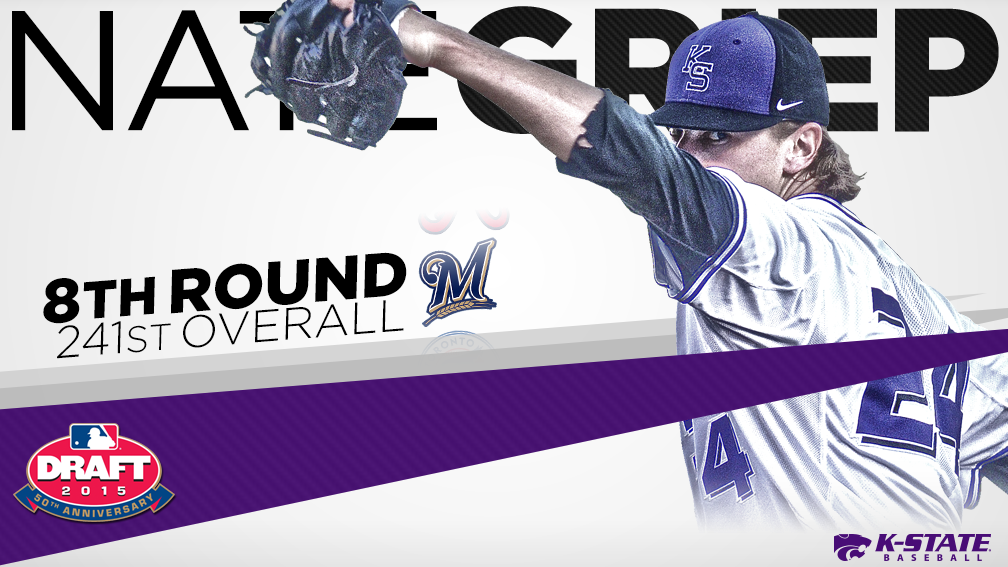 kstatesports's tweet photo. Congrats to Nate Griep on being drafted by the @Brewers in the 8th round of the #MLBDraft! http://t.co/TvuaZSkQJD