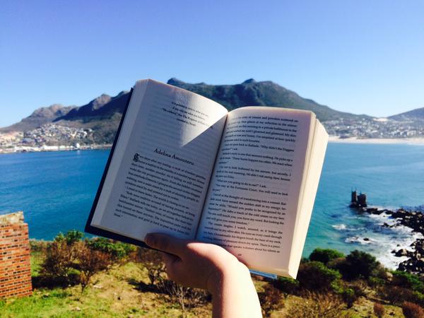 goodreads's tweet photo. "The world was hers for the reading." RT @AnnaScarletta #GoodreadswithaView http://t.co/Et8cKO6xDm