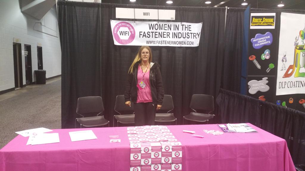 ProferredRivets's tweet image. Thank you Melissa @BrightonBest Detroit for working the #WIFI booth at #fastenertech15