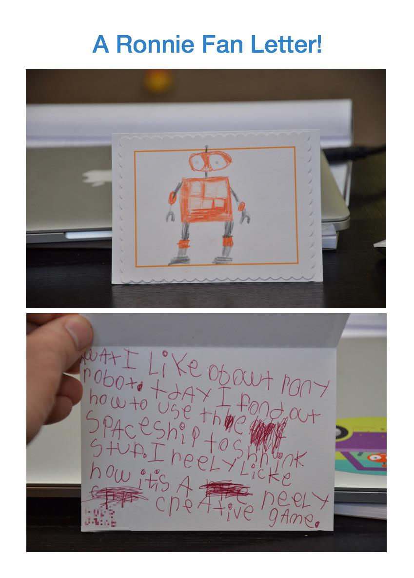 RonnieTheRobot's tweet image. A Ronnie Fan Letter! #4BestWordsEver #kids #iPad #app