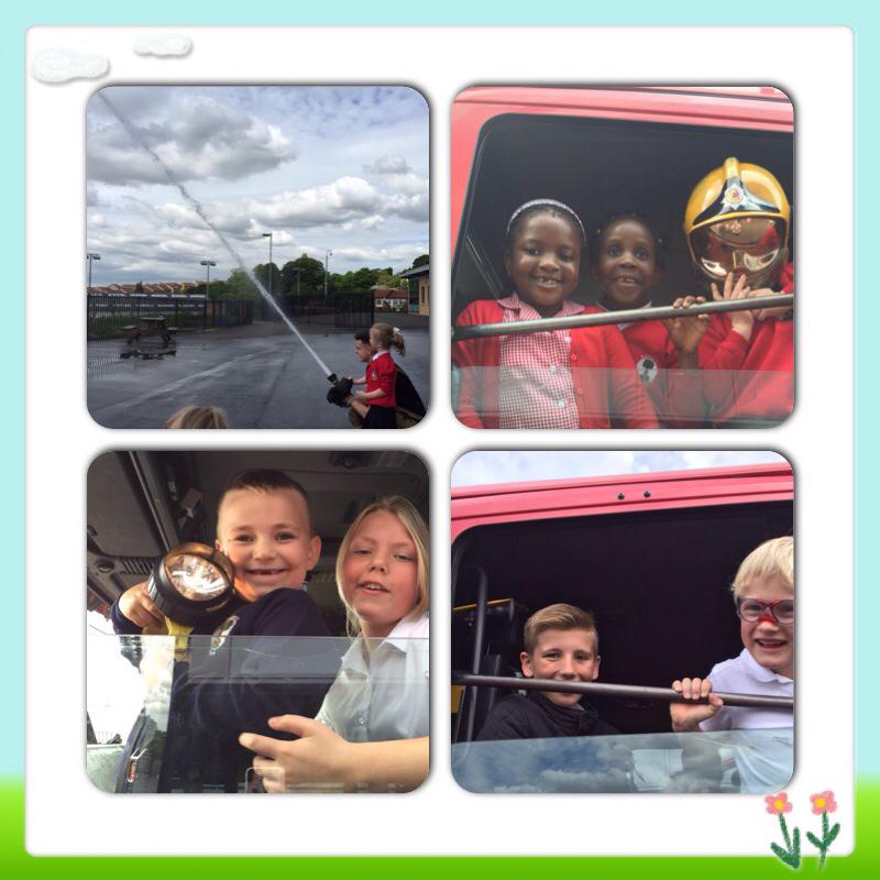 It's Health Week so we have lots of visitors in school, including fire fighters from the local fire station. #health