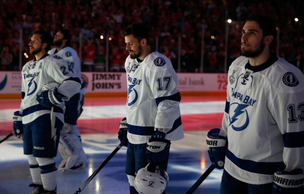 NHL's tweet image. It may be unorthodox, but @TBLightning's unique lineup is paying dividends. s.nhl.com/6019B6KSl #StanleyCup