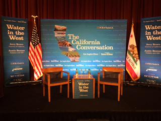 NetafimUSA's tweet photo. Netafim is a proud sponsor of "The California Conversation" tonight @USC where Gov. Brown will address the drought http://t.co/indHOC4EYs