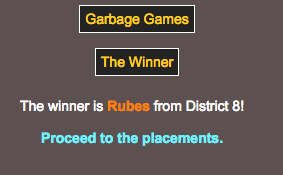 MrMemesHimself's tweet photo. #GarbageGames WINNERRRR

@pitoued http://t.co/AvmOqMg2v2