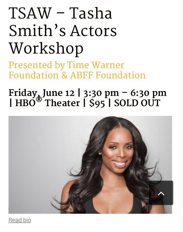 tashasmith4real's tweet photo. TSAW is sold out at @ABFF but it's a whole lot of other stuff going on, including the premiere of my movie Boxed In http://t.co/qW5cLNMJLK