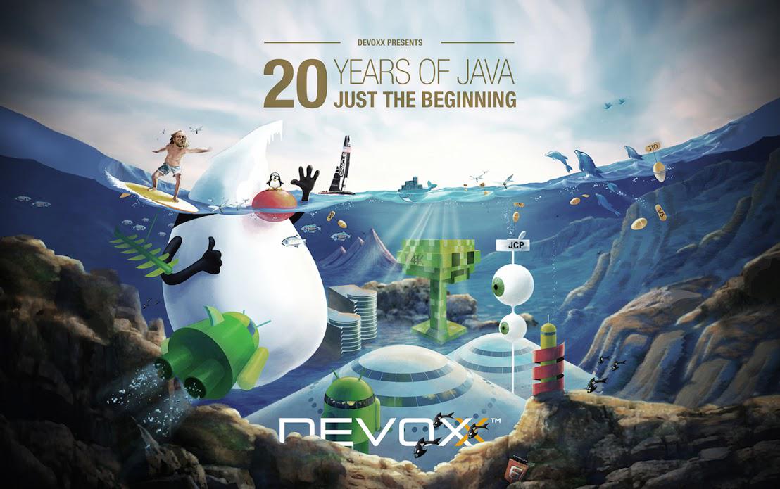 Jelastic's tweet image. Registration for #Devoxx Belgium Nov 9-13 is now open @ reg.devoxx.be - #20YearsOfJava