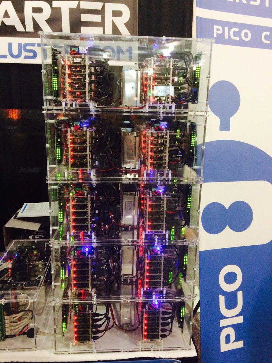 KaranChugh9's tweet photo. Hadoop on a raspberry pi cluster. Awesomeness! #picocluster #hadoopsummit http://t.co/rozsRYH4Dd