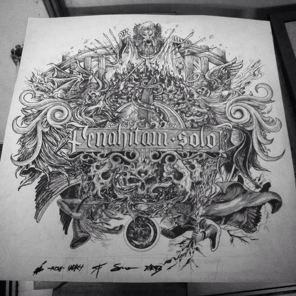 Kolaborasi 7 ilustrator di Solo. Tribute <a href="/penahitam_arts/">CIRCLE P</a>