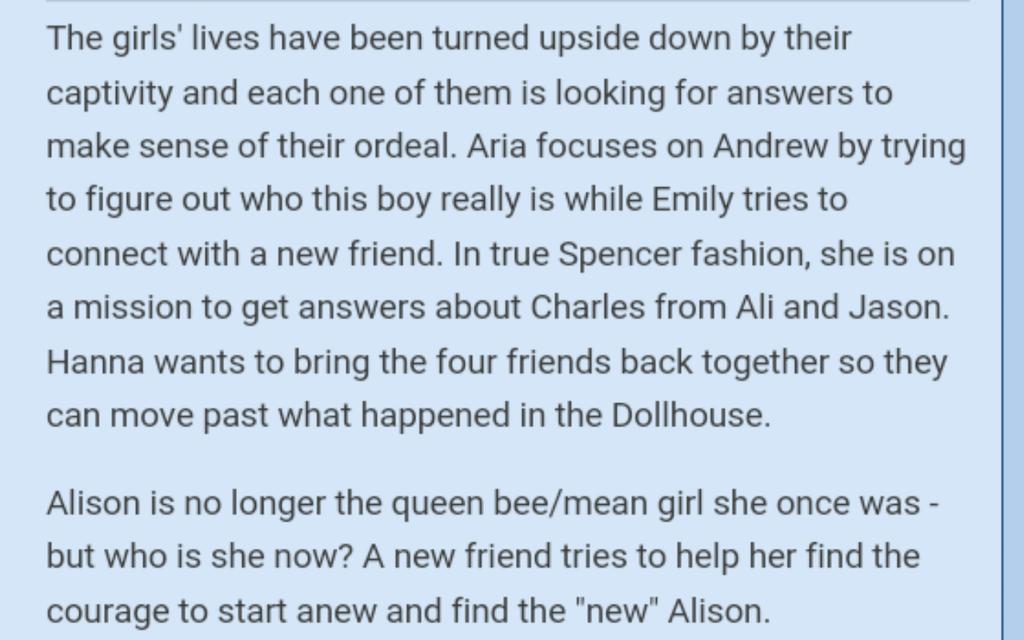 miss_jillyb's tweet photo. Next week's #PLL 6x03 Synopsis http://t.co/c3dpWrU977
