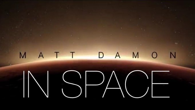 "The Martian" starring Matt Damon??? PLEASE DONT TURN MY FAVORITE BOOK INTO THIS. http://t.co/El8YmC<a href="/tag/pay2play"class="tags"><span>#pay2play</span></a>