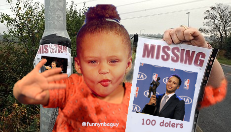 NBAMemeTeam's tweet photo. Riley Curry be like...
 http://t.co/lZYTm94CqI via @FunnyNbaGuy