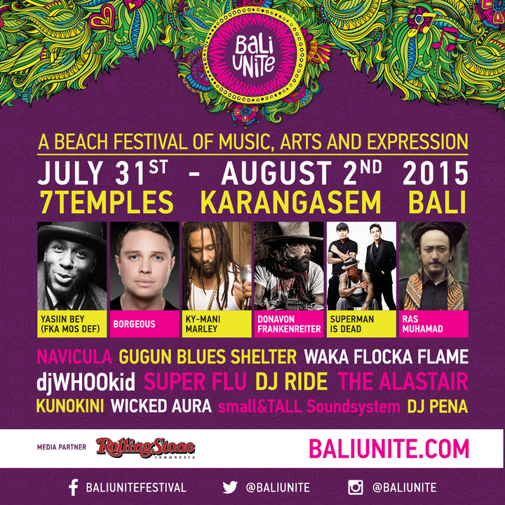 concertholic's tweet photo. BALI UNITE July 3, 2015 - August 2, 2015. EARLY BIRD TICKETS NOW AVAILABLE! at http://t.co/u7te04a4xN http://t.co/c91M8fwsLR