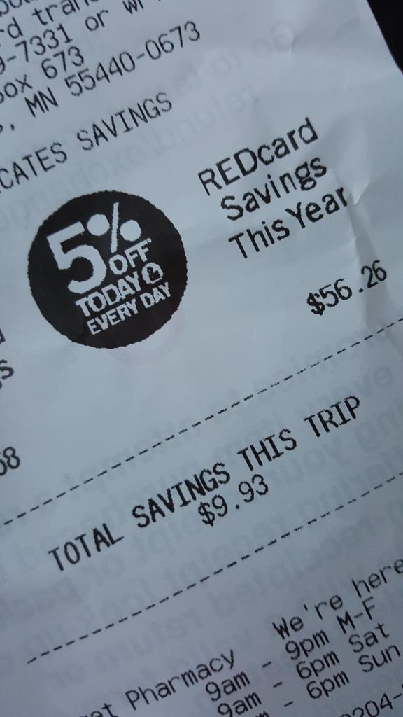 JLeftige's tweet photo. Saving all day everyday with my awesome Target cartwheel app. #Roblesteam #0230 #savingrocks #giterrdone http://t.co/vS7FERxO13