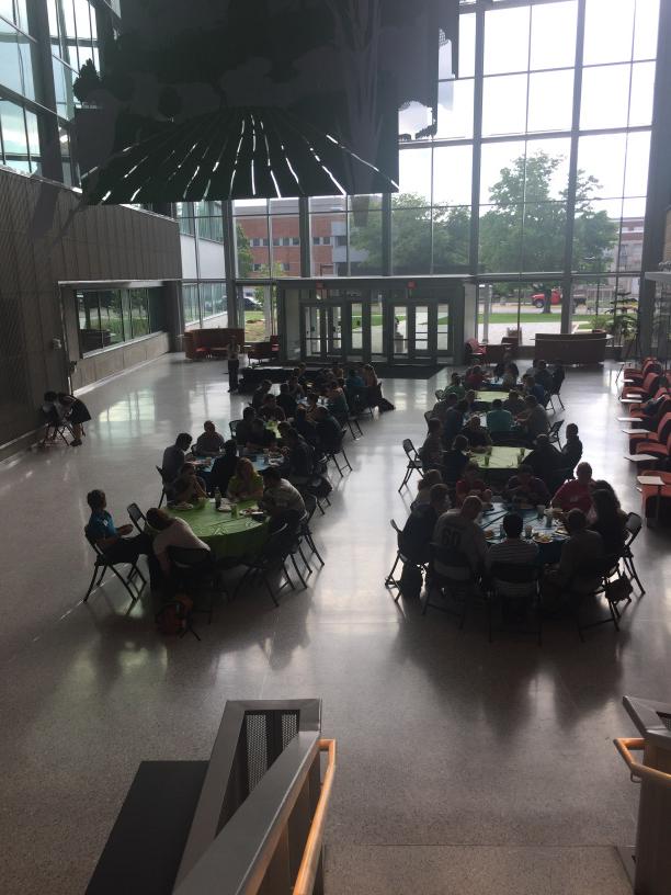NSF_CBiRC's tweet photo. RET participants meeting their mentors today before heading off to the lab! #isuret2015 http://t.co/L28r55TSIz