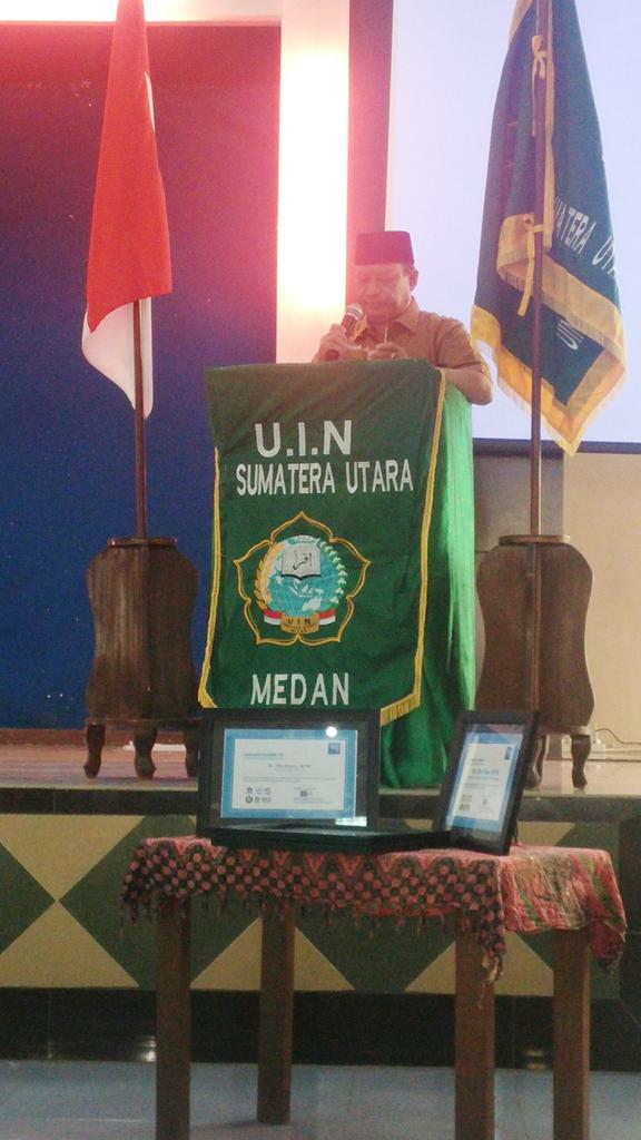 Sambutan Kepala Biro UIN SU untuk Seminar Pendidikan Menuju Generasi Kreatif &amp; Produktif #MenolakGaptek