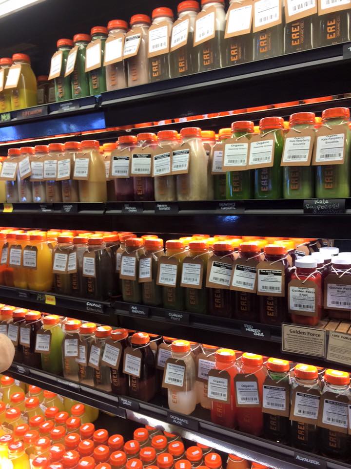 Raw, organic, gmo free juice extravaganza! Erewohn Market. @ErewhonNatural