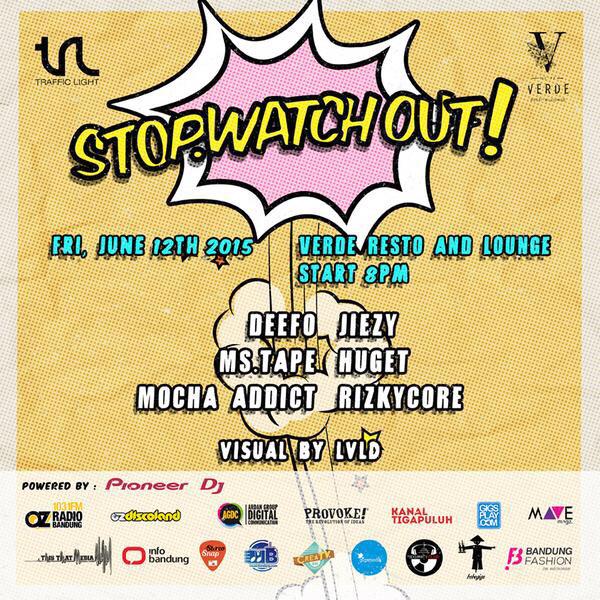 gigsplay's tweet photo. H - 2 Friday, 12th Juni 2015 #STOP_WATCHOUT! at @VERDE_lounge start 8 pm http://t.co/bvTuQzNRKm