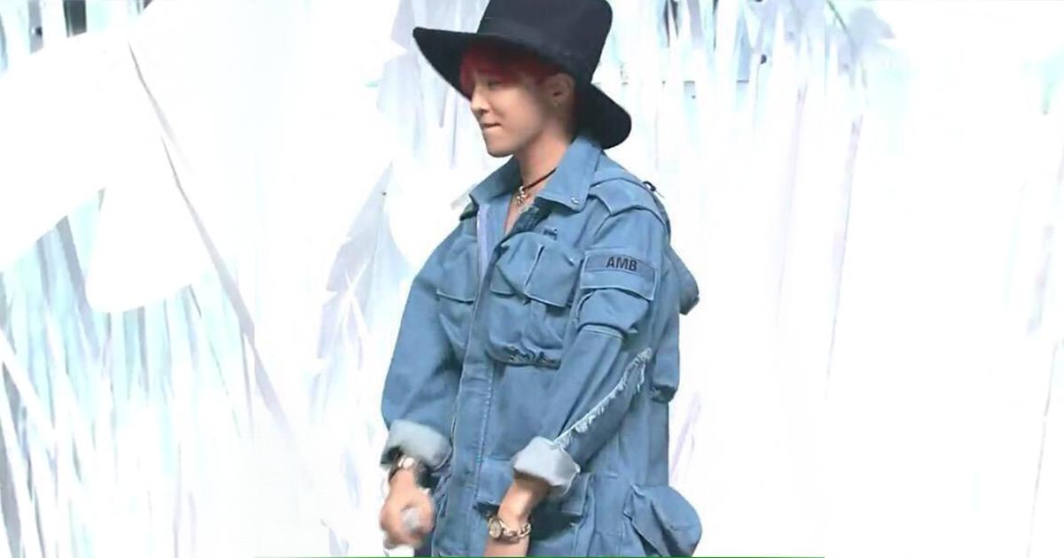 IBGDRGN wears AMB DENIM ARMY JACKET while performing #WELIKE2PARTY
