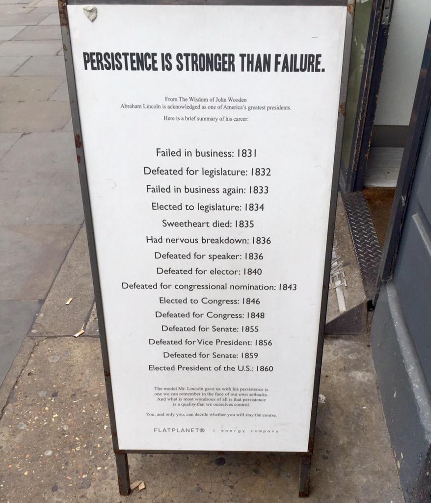 Phil Baxter (@philbaxter_) on Twitter photo Saw this lovely bit of wisdom on my travels with <a href="/prettyposh/">Prettyposh</a>. The arduous career of #AbrahamLincoln... Saw this lovely bit of wisdom on my travels with <a href="/prettyposh/">Prettyposh</a>. The arduous career of #AbrahamLincoln...