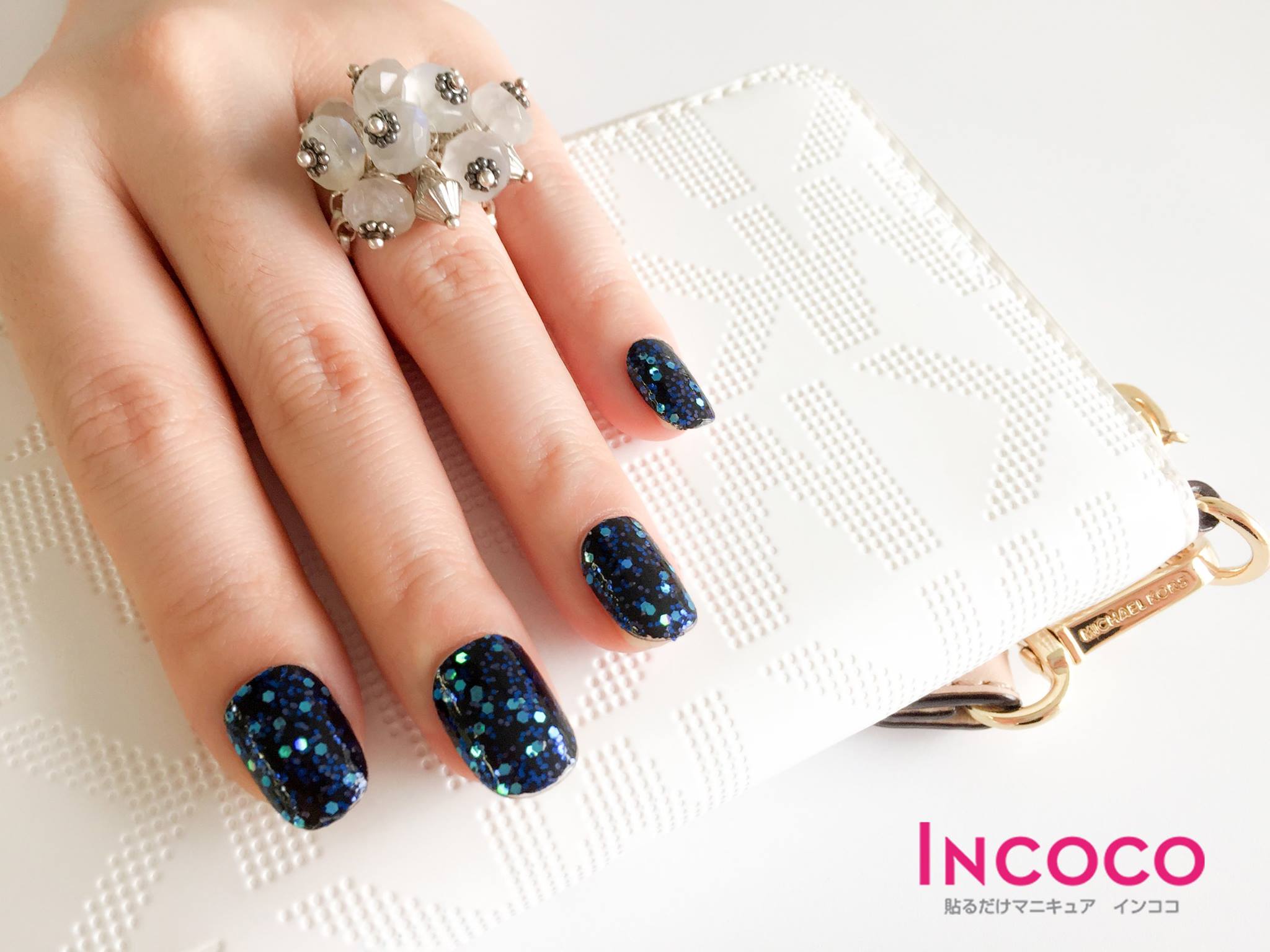 Incocojapan 15 春 夏レギュラー商品 パーティーやペディキュアにオススメ アフターパーティー 深いブルーの細かいラメに大き目のイレギュラーラメ 他の写真 Http T Co J1ewpyqpoq Http T Co Nklokhak2e