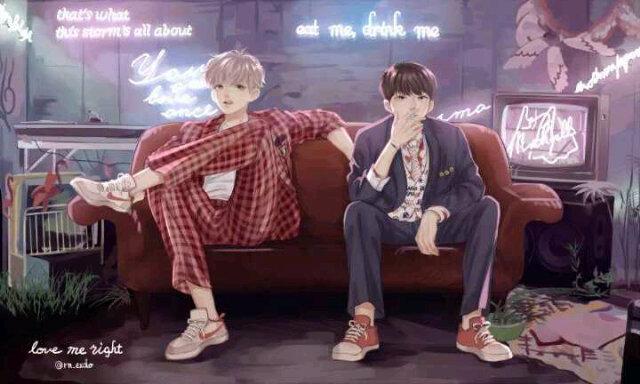 gabythalia99's tweet photo. Chanyeol &amp; Sehun - Love Me Right :D http://t.co/RhaE0DzbRN
