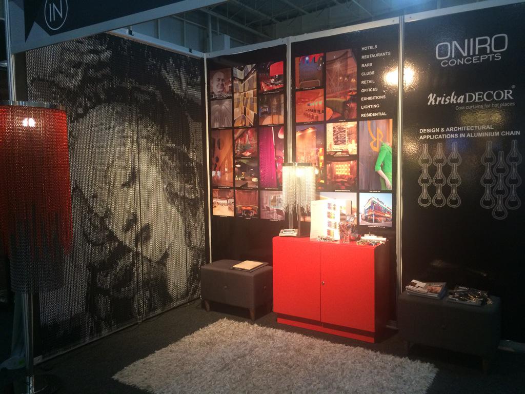 OniroConcepts's tweet image. First day at the Inspire Trade Expo #kriskadecor #oniroconcepts #design #welovechain #metalchaincreations