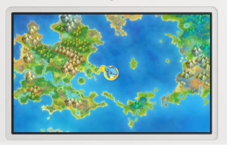 にげあし V Twitter Suica136 本編ポケモンも それぞれ地方を隔てて同じ惑星っていうのと同じ感じなんでしょうね よくよく考えればガルーラ像が確か時闇とかでも出てましたし 世界地図中央に超ポケダンの地方 右側に救助隊の大陸 映ってない左側に時闇の大陸が