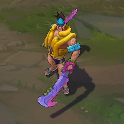 LeagueofGreece's tweet photo. Νέα Pool Party skins προστέθηκαν στον PBE για τον Draven, Dr.Mundo, Rek-Sai, Zac and Lulu! http://t.co/Oaow5aQC7Q