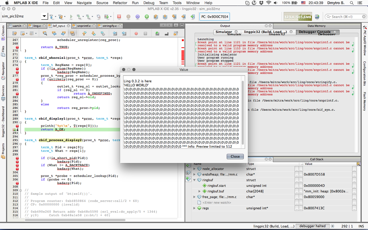 erlang_on_xen's tweet image. MIPS (PIC32MZ) microcontroller (512K RAM) runs Erlang code - yet another baremetal LING is cooking #erlang #mips