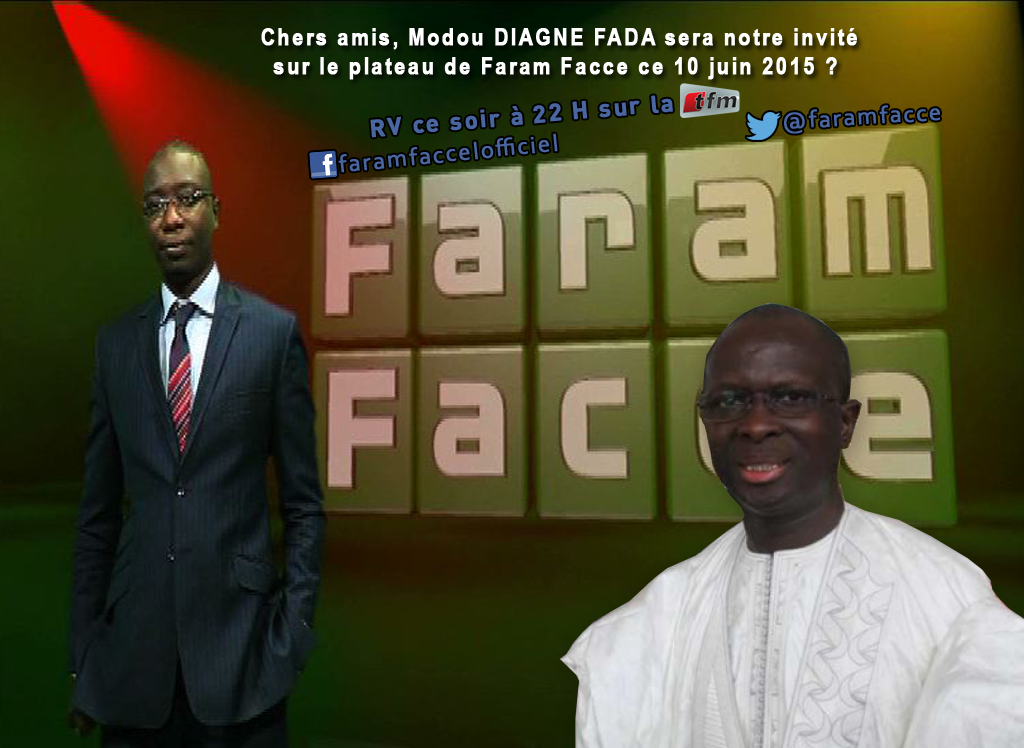 faramfacce's tweet photo. #senegal #kebetu #revelations Modou Diagne Fada, invité Faram Facce ce 10 juin sur la TFM à 22H, ne pas rater #PDS http://t.co/yO6J6BLaK2