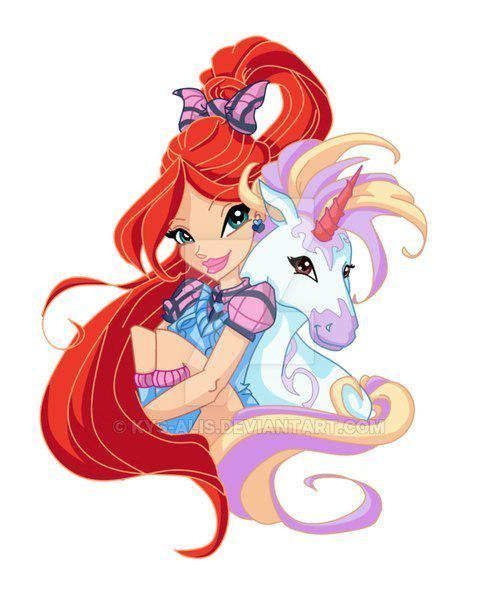 1997Bloom's tweet photo. New fan art from me! Me and my unicorn. @SelkieSerena @Winx7Season @1997Bloom @FairyOfDomino @WCSirenixBloom http://t.co/R6PBRHpF3d