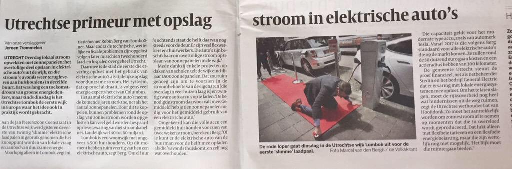 _EventsBusiness's tweet image. Mooi artikel en actie foto van @jdrekers in @volkskrant met het evenement van gisteren in Utrecht