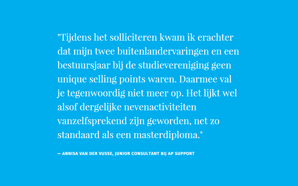 Jij dacht uit te blinken met een #bestuursjaar en buitenlandervaring op je #CV? Think twice - vanstarters.nl/interview/anni…