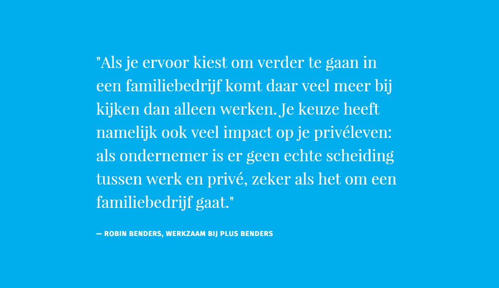 Kiezen voor het #familiebedrijf is een keuze voor het leven, zegt Robin <a href="/PlusBenders/">Plus Benders</a> - vanstarters.nl/interview/robi…