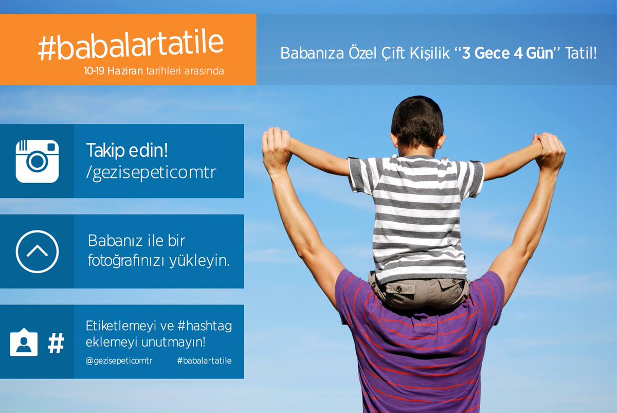 gezisepeticomtr's tweet photo. Bu Babalar Günü'nde babanıza hediye bizden!

Detaylar için; http://t.co/KlK0hjvirg

#herkestatile #babalartatile http://t.co/qqB2atQvfo