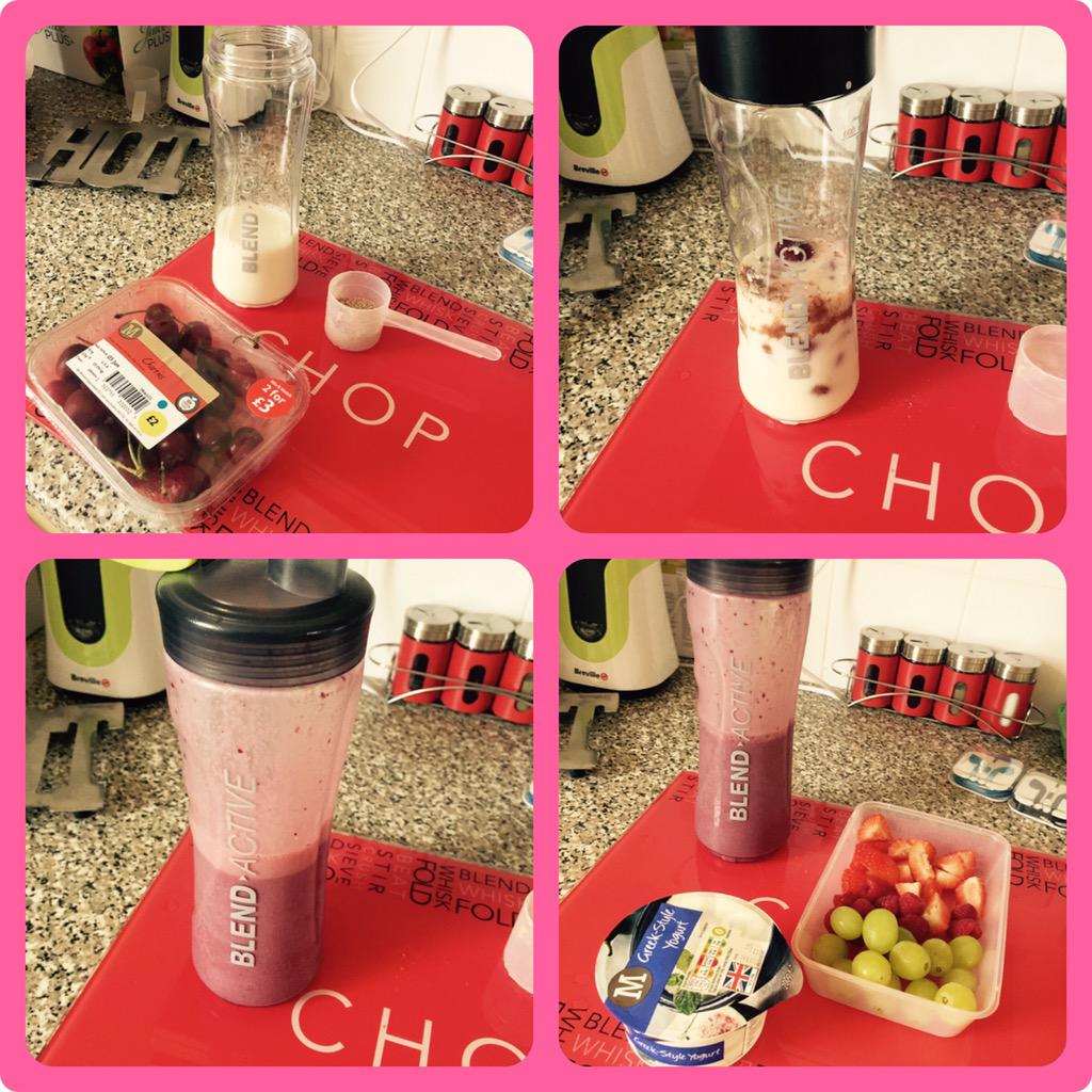 EmmaNewman84's tweet photo. I'm sorted 😊 feeling amazing, looking good this shake is like Black Forest Gâteau 🍒🍫😋 #diet #healthy #fitness PM info http://t.co/5CcgzZjHip