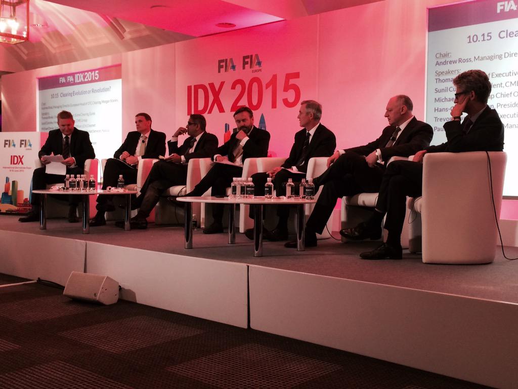 Thomas Book @ Clearing panel: we need consistent rules on a global scale given global reach of our ops.  #IDX2015