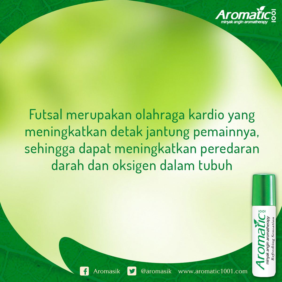 aromatic_1001's tweet photo. Mention temen atau pacar kamu yang seneng main futsal. #Sehat1001 http://t.co/NRAvfmh0Kq