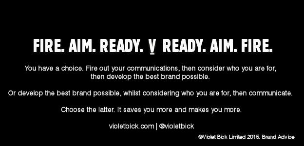 violetbick's tweet photo. Fire Aim Ready V Ready Aim Fire https://t.co/PCr6Wjz0om #pr #brand #marketing #business #entrepreneur #advertising http://t.co/dRImPiLiXd