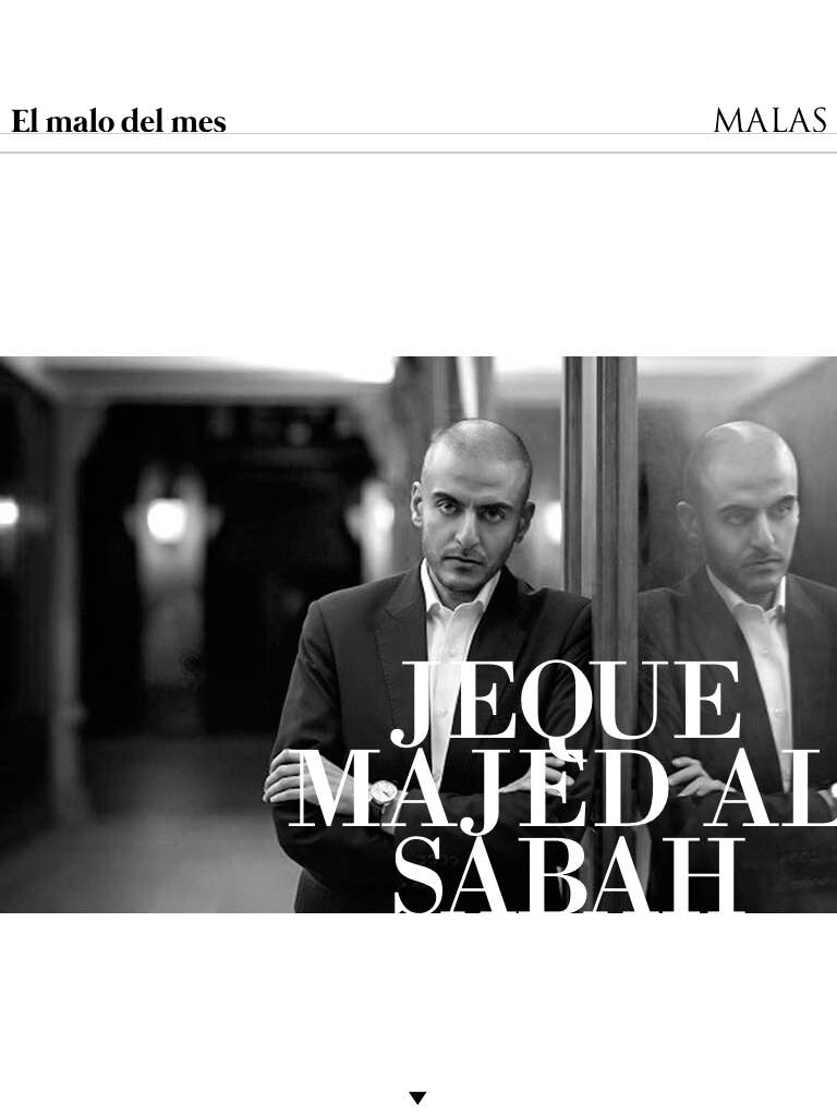 MalasMDZ's tweet photo. Nuestro #MaloDelMes es un hombre culto y refinado: el Jeque Majed Al Sabah. Una entrevista de @missforty para #Malas5 http://t.co/51wpvhWNSX
