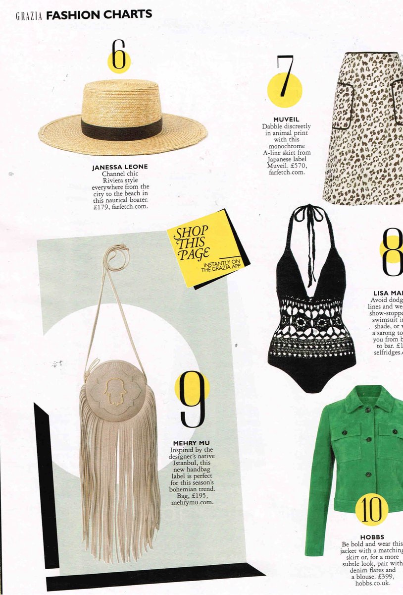 5thHousePR's tweet image. Tassle goodness from @MehryMu in @Grazia_Live fashion charts this week